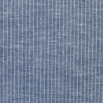 Preview: Baumwoll-Leinen Paul Streifen meliert Jeansblau von Swafing